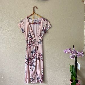 Pink floral dress- size small - brand: Shelby & Palmer